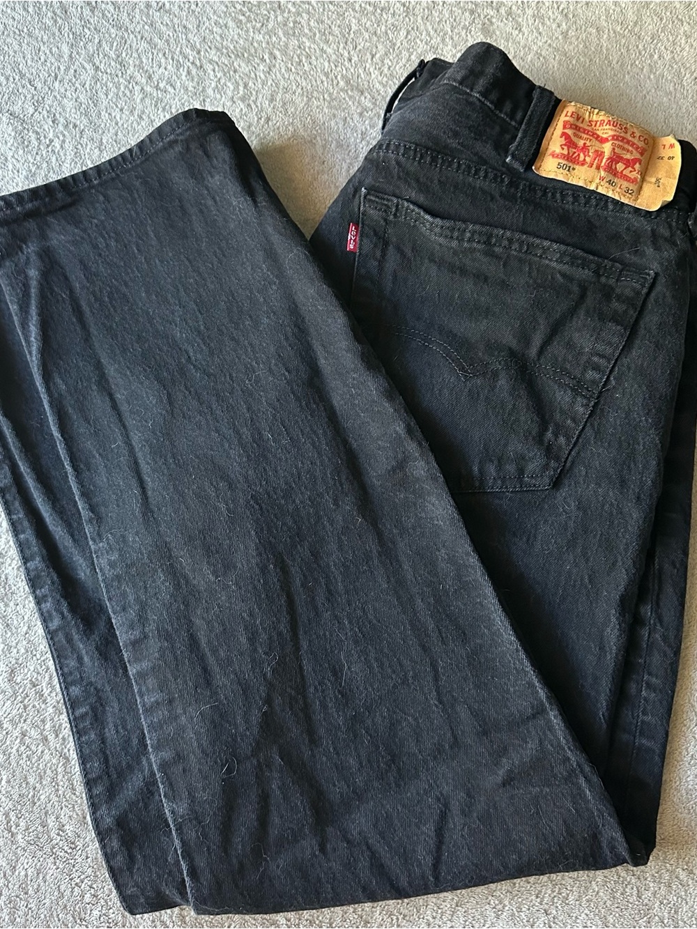 Levi's 501 Button Fly Black Classic 40 32 Men's Jeans